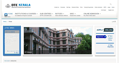Desktop Screenshot of dtekerala.gov.in